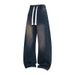 Men's Soft Washed Knit Denim Jeans – Relaxed Straight Fit | Vintage-Inspired Stretch Pants With Fluid Drape_mkmklike.com