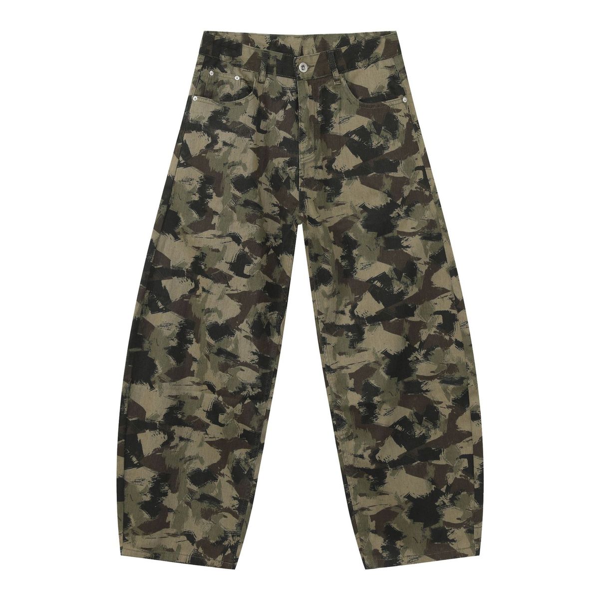 Men's Clothing High Street Retro Camouflage Machete Pants Casual Pants Men's Loose Gallery Design Trousers_mkmklike.com
