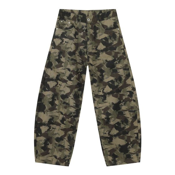 Men's Clothing High Street Retro Camouflage Machete Pants Casual Pants Men's Loose Gallery Design Trousers_mkmklike.com