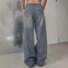 Vintage Washed Straight Leg Jeans – Distressed Blue, Relaxed Fit (S-XXL)_mkmklike.com