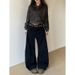 Maillard Unisex Oversized Wide Leg Curved Jeans American Retro Pleated Loose Pants Versatile Spring Autumn Style_mkmklike.com