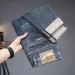 New Autumn/Winter Jeans Men's Deep Blue Elastic Jeans Men's Slim Fit Small Straight Leg Jeans Men's_mkmklike.com