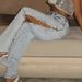 Stylish Hollow-Out Jeans For Women, Summer Low-Waist Wide-Leg Draped Diamond Flare Pants, Women's Clothing_mkmklike.com