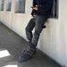 Men's Slim Fit Distressed Jeans – Vintage Washed Denim Pants With Stretch Comfort, Tapered Leg & Raw Hem (XS-XXL, Mid-Rise, Zip Fly)_mkmklike.com