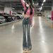 High-waisted Flared Jeans For Women, Spring And Autumn 2026 New Style, Slimming, Figure-flattering, Stretchy,_mkmklike.com