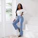 High Elastic Denim Trousers Retro Straight Loose Casual Women's Jeans Factory Direct Sales_mkmklike.com