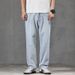 Jeans Men's Harlan Loose Straight Drape Retro Washed Double Craft Middle Waist Youth Trendy Brand Small Foot Elasticity_mkmklike.com
