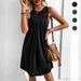 Women's Clothing dress solid color sleeveless vest short skirt_mkmklike.com