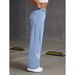 Y2K Butterfly Print Jeans - High-Waisted Straight Leg Denim Pants With Vintage Wash & Stretch Comfort_mkmklike.com
