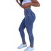 TK183 Women's Crossover V Waist Skinny Jeans Snowflake Wash Elastic Hip Lifting Tight Pencil Style European American Hot Girl Denim_mkmklike.com