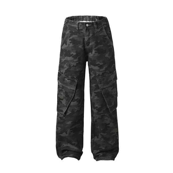 2025 Spring New American High Street Camouflage Work Pants For Men And Women Straight Tube Loose Trendy Brand Multi_mkmklike.com