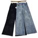 Women's Slimming Stretchy Denim Jeans American Style Floral Rhinestones Wide Leg Straight Leg Fashionable New Spring Design_mkmklike.com