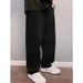 Retro Light Blue Wide Leg Dad Jeans For Men Trendy Heavily Washed Slimming Loose Fit Version_mkmklike.com