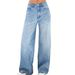 Men's & Women's Vintage Washed High-Waisted Loose Fit Jeans – 90s Retro Wide Leg, Comfort Stretch Cotton (Blue, S-2XL)_mkmklike.com