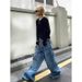 Vintage Heavyweight Denim Jeans – Relaxed Straight-Leg Workwear Pants For Men (XL-XXXL)_mkmklike.com
