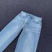 Men's Clothing New Ice Blue Cream Color Flared Trousers High Street Loose Wide Leg Washed Vintage Jeans Men_mkmklike.com
