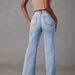 "Vintage Washed Lambswool-Blend Jeans - Light Blue Distressed Denim (S-5XL)"_mkmklike.com