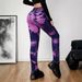 Women's Clothing New Style Washed Creative Tie Dyed High Waist Elastic Hip Lifting Versatile Ladies Denim Trousers_mkmklike.com