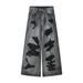 MTLCLOTHES Men's Clothing|Four Seasons New High Street Hip-Hop Distressed Beggar Style Wide-Leg Floor-Length Jeans_mkmklike.com