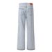 Washed Light Color Denim Straight Street Fashion American Style Casual Loose Long Men's Punk Versatile Pants_mkmklike.com