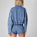 Women's Clothing Workwear Style Denim Jacket High Waist Loose Slim Short Suit _mkmklike.com