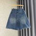 New Style Retro High-Waisted Men's Cropped Denim Shorts Loose Fitting Wide Leg With Rhinestone Embellishments Summer Fashion_mkmklike.com