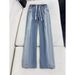 Summer Style Ultra Thin Lyocell Tencel Men's Jeans Ice Silk Denim_mkmklike.com