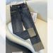 Women's Slim Fit Straight Leg Jeans Stretchy Cuffed Cropped Baguette Pants Spring Autumn Popular Style_mkmklike.com