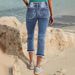 Distressed High-Waist Capri Jeans – Stretch Denim Pants With Pockets & Lifted Fit (S-XL, Sky Blue)_mkmklike.com
