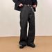 Men's Retro American Snakeskin Raw Denim Selvage Burnout Flared Jeans Straight Leg Trousers Jacquard Patchwork_mkmklike.com