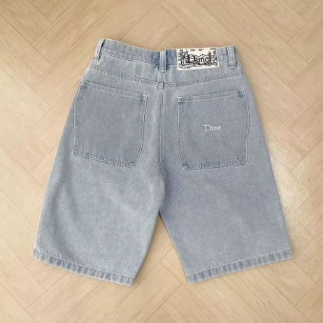 European And American Cross Border Retro American Light Colored Letter Embroidery Trendy Loose Straight Jeans Men's And Women's Casual Trousers_mkmklike.com