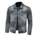 Pulse Pulse Venom Style Embroidered Denim Men Korean Version Slim Fit Trendy Brand European And American Street Nightclub_mkmklike.com