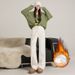 White Narrow Wide-leg Jeans Women, Fleece-lined, High-waisted, Slimming, New Autumn/winter 2025 Model, Straight Pants_mkmklike.com