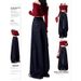 Tall High-Waisted Extra Long American High Street Dark Blue Wide-Leg Jeans For Women Autumn Winter Slimming Loose_mkmklike.com
