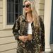 Washed Denim Jacket With Leopard Print - Trendy Streetwear Coat For Women_mkmklike.com