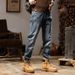 Autumn And Winter New Jeans Men's Korean Version Slim Fat Jeans Men's Retro Plus Fat Plus Size Jeans Men_mkmklike.com