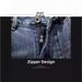 Men's Retro Washed Ripped Patch Denim Shorts Loose Straight Leg Casual Summer Pants American Style Five Point_mkmklike.com