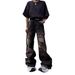 Men's Clothing High Street Heavy Old Dirty Hip Hop Ripped Jeans Wide Leg Straight Floor Length Pants Trendy Brand Ins Men_mkmklike.com