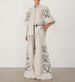 Women's Clothing Fashion Cotton and Linen Printed Wide Leg Pants Set 2024 Spring and Summer New Products_mkmklike.com