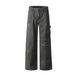 Ink-Splattered Distressed Straight-Leg Jeans For Men Loose Design Sense Niche Trend Hip-Hop Wide-Leg Floor-Length Pants_mkmklike.com