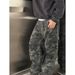 Men's Camo Cargo Jeans – Relaxed Straight-Leg Military Pants (Mid-Rise, Zip Fly, Lightweight For Spring)_mkmklike.com