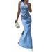 Women's Clothing Casual Button Sleeveless Vest Skirt Denim Two Piece Suit_mkmklike.com