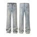 Men's Washed Heavyweight Black Jeans Relaxed Straight-Leg High Waist Cotton Non-Stretch Streetwear Jeans_mkmklike.com