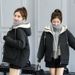 Down jacket for women winter new Korean style student short cotton padded jacket loose thickened cotton coat_mkmklike.com