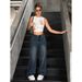 High-Waisted Wide-Leg Jeans For Women - Streetwear Staple With Stretch & Vintage Wash_mkmklike.com