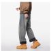 Autumn And Winter New Velvet Thickened Jeans Men's Trendy Brand Loose Straight Casual American Retro Wide-leg Trousers_mkmklike.com