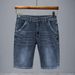 Men's Summer Thin Denim Shorts Casual Versatile Stretch Five Point Pants Loose Straight Leg Mid-Length Riding Breeches Trendy Brand_mkmklike.com