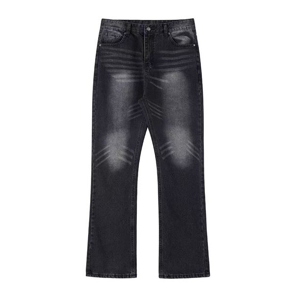 Cleanfit Vintage Washed Flared Jeans – Distressed Water Wave Denim Pants For Men & Women (Relaxed Fit, S/M/L/Xl)_mkmklike.com