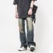Nordmann Ripped Jeans Men New Spring Autumn Vintage Washed Casual American Street Style Loose Straight Pants_mkmklike.com