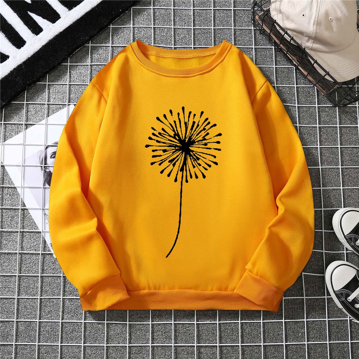 Women's Clothing women's sweatshirt autumn and winter 2024 new embossed trend long sleeved tops women's clothing_mkmklike.com